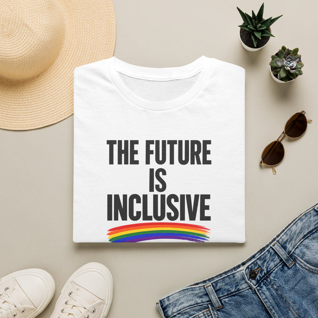 Inclusive T-Shirt — “The Future Is Inclusive” Rainbow Pride Tee