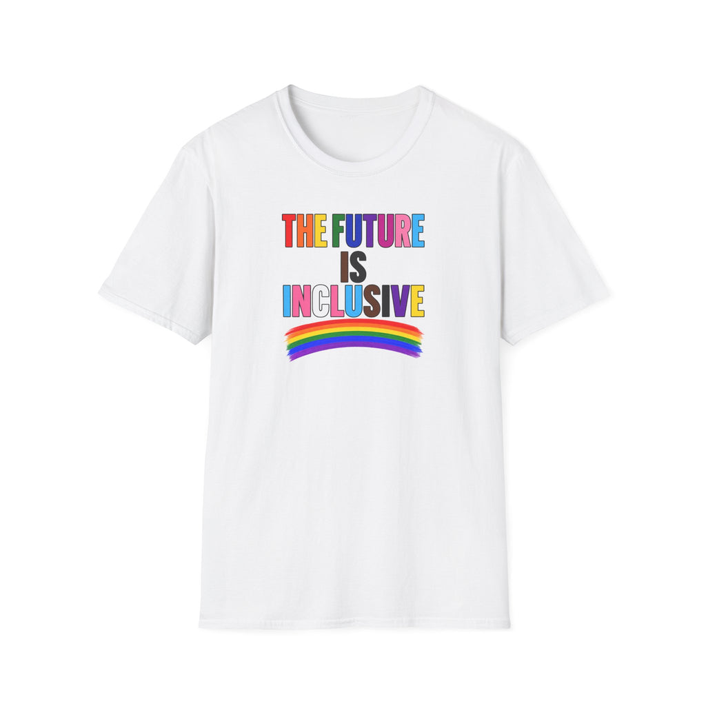 Inclusive Rainbow T-Shirt — "The Future Is Inclusive" Pride Tee