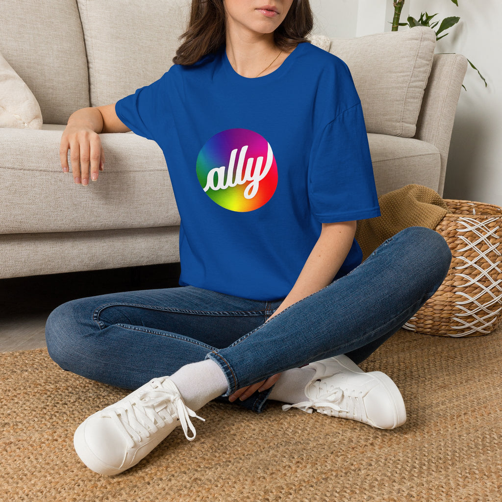 Ally Rainbow Pride T-Shirt — Inclusive LGBTQ+ Support Tee