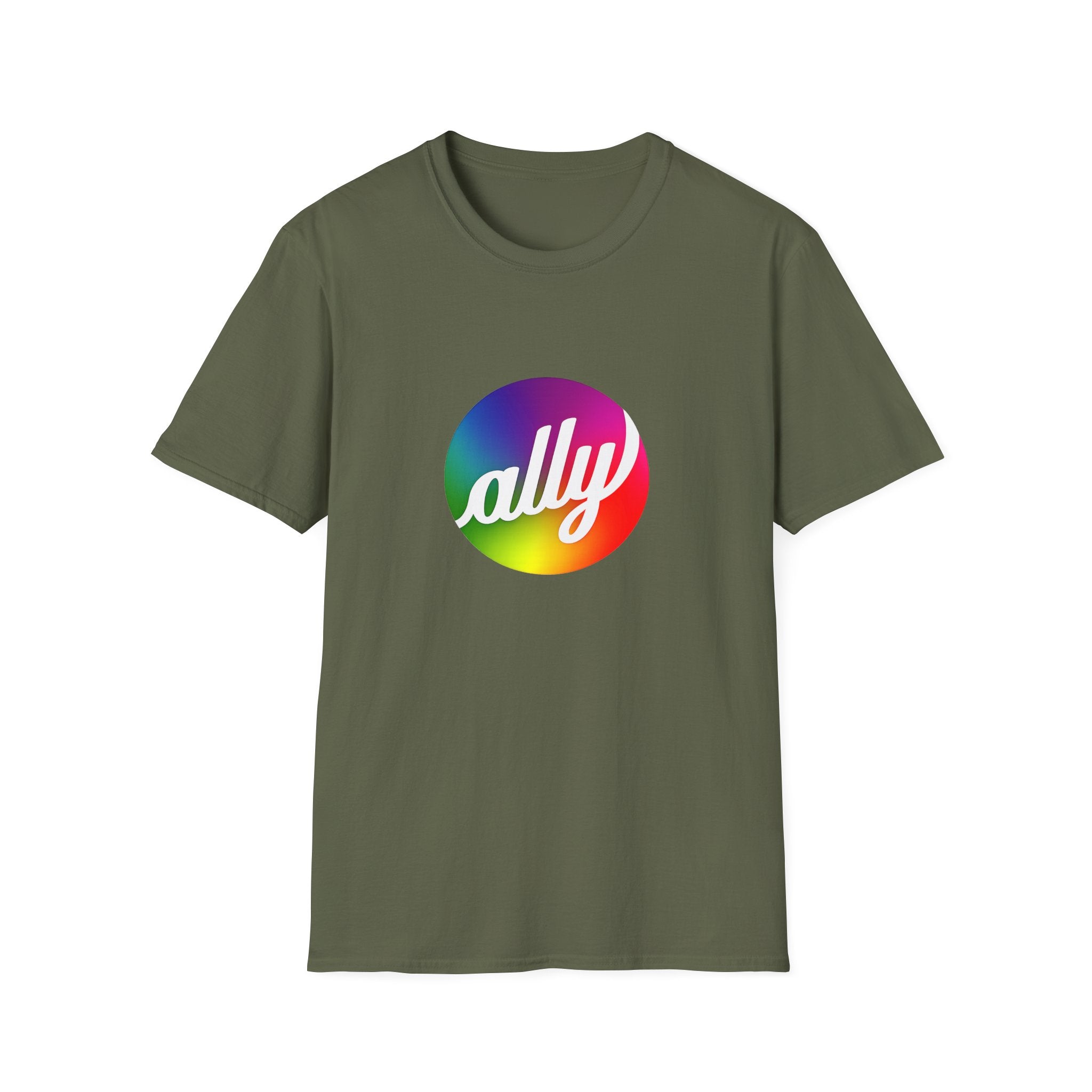 Ally Rainbow Pride T-Shirt — Inclusive LGBTQ+ Support Tee
