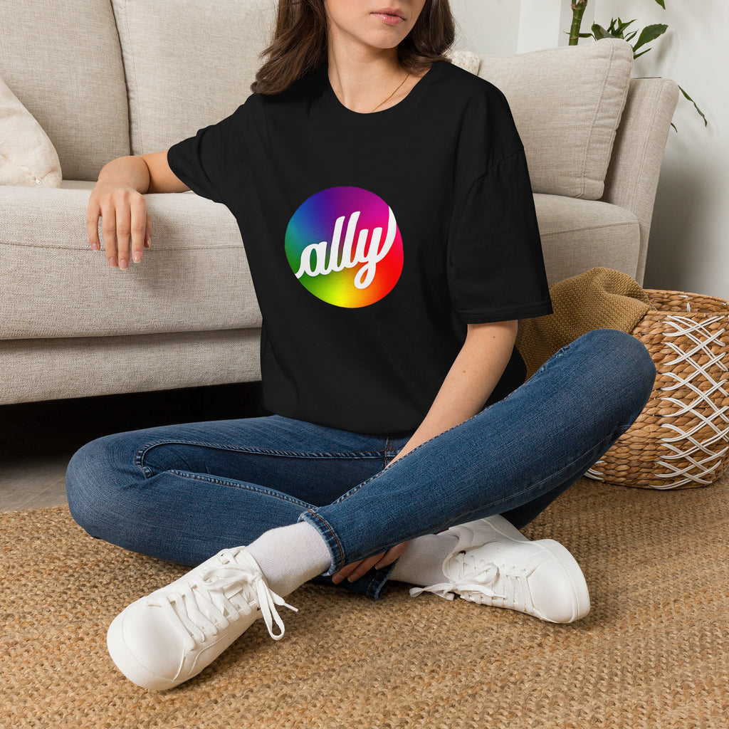 Ally Rainbow Pride T-Shirt — Inclusive LGBTQ+ Support Tee
