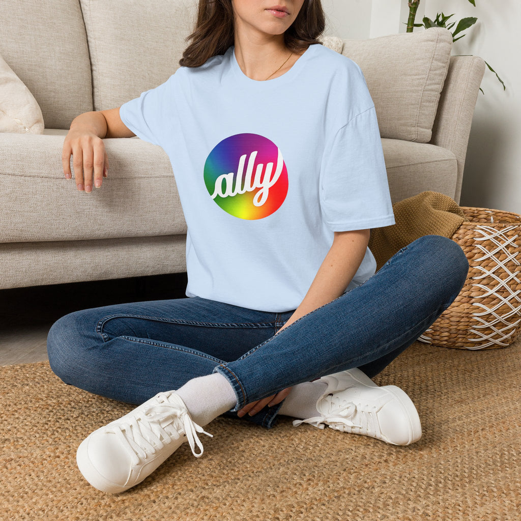 Ally Rainbow Pride T-Shirt — Inclusive LGBTQ+ Support Tee