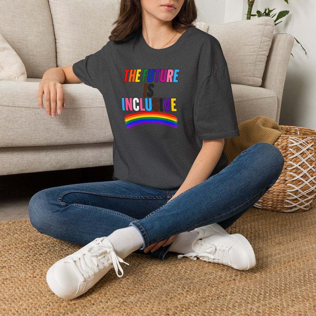Inclusive Rainbow T-Shirt — "The Future Is Inclusive" Pride Tee