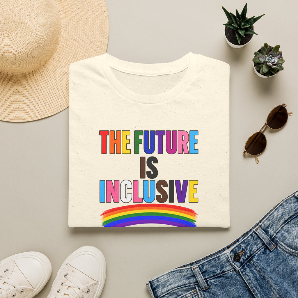 Inclusive Rainbow T-Shirt — "The Future Is Inclusive" Pride Tee