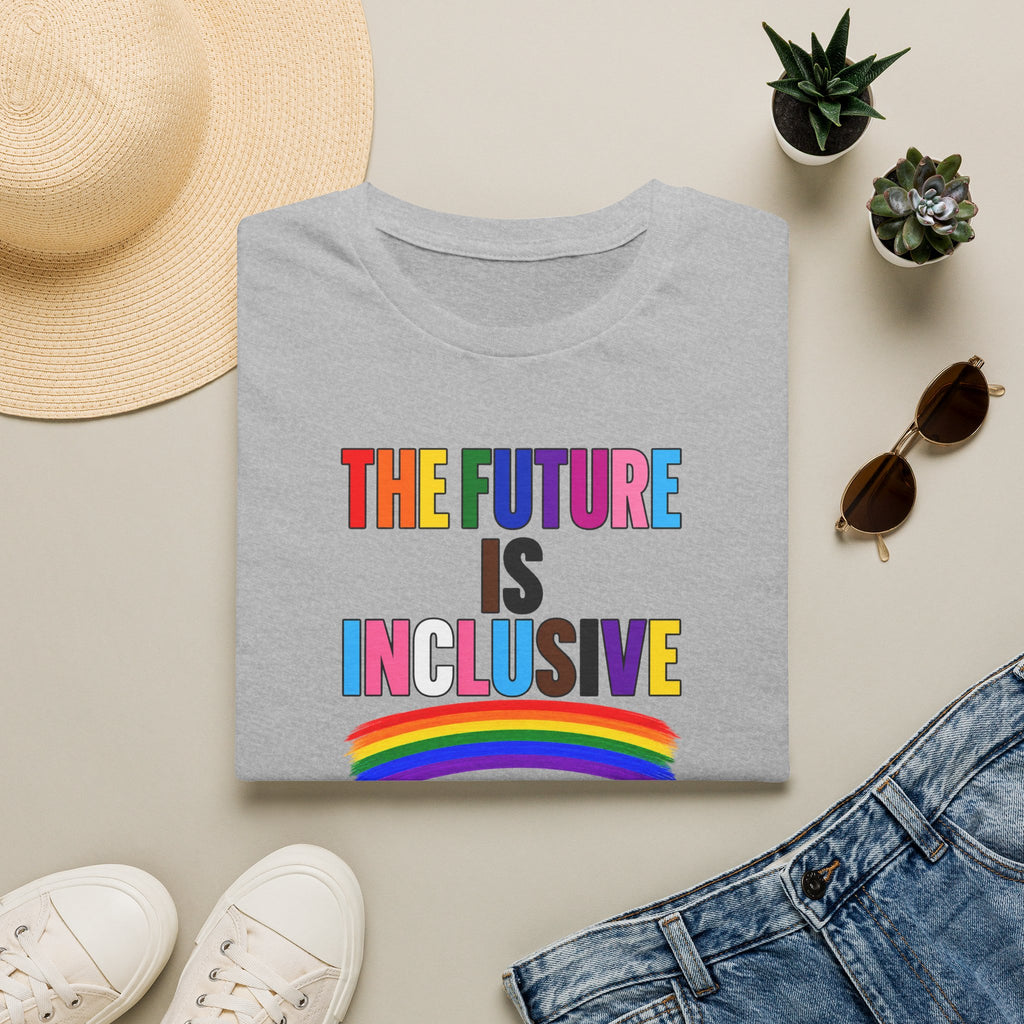 Inclusive Rainbow T-Shirt — "The Future Is Inclusive" Pride Tee