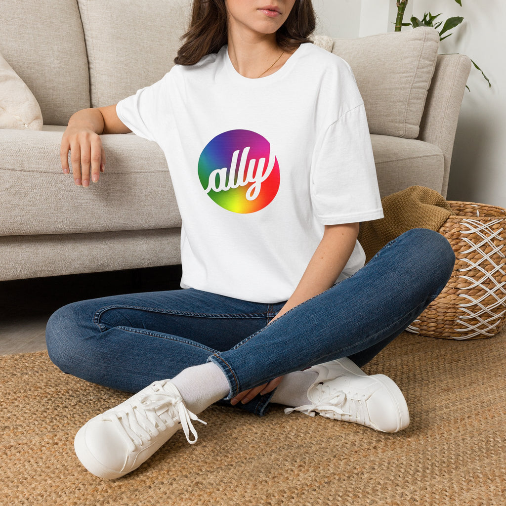 Ally Rainbow Pride T-Shirt — Inclusive LGBTQ+ Support Tee
