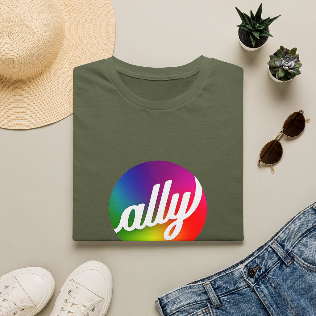Ally Rainbow Pride T-Shirt — Inclusive LGBTQ+ Support Tee