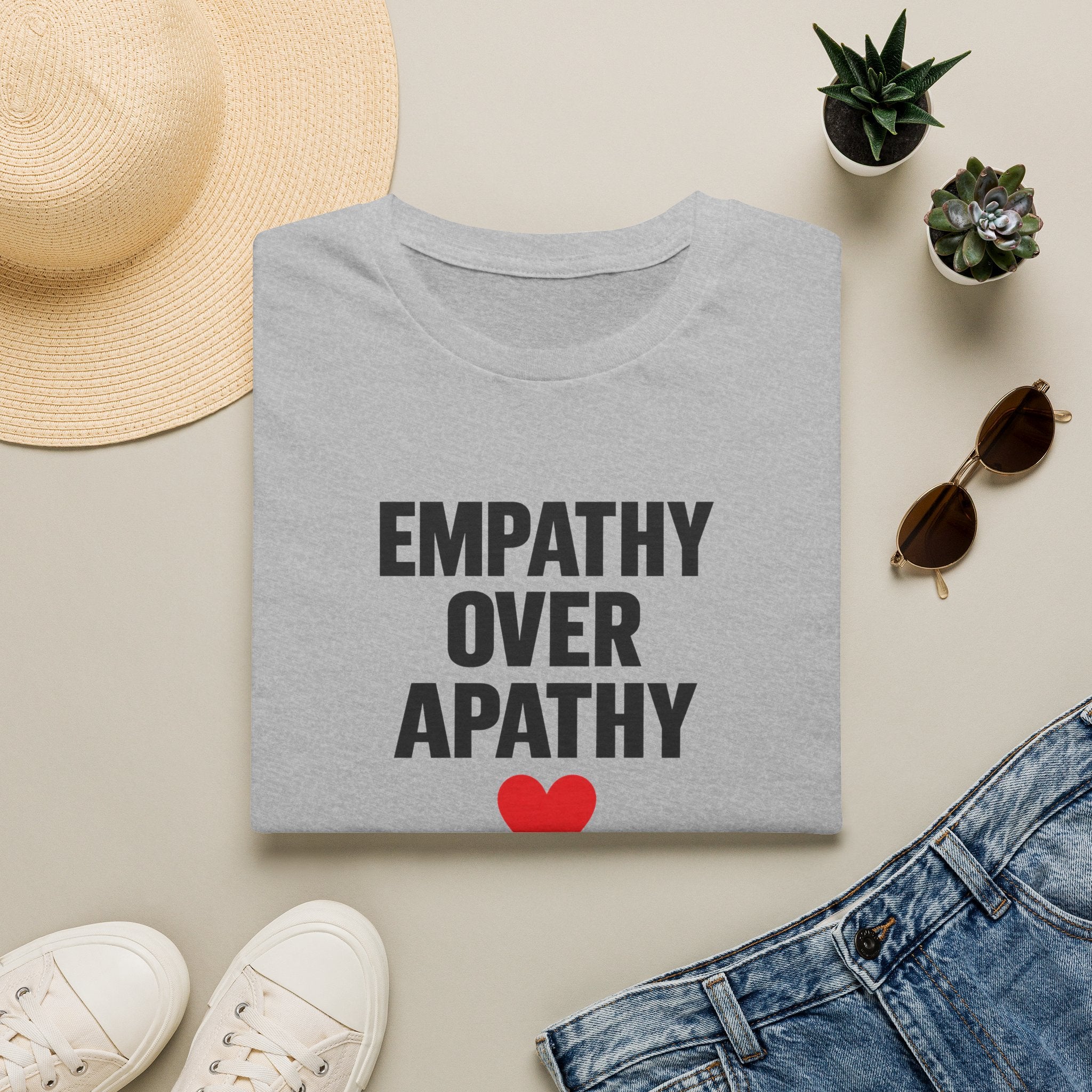 Empathy Over Apathy T-Shirt — Inspirational Social Justice Tee with Heart