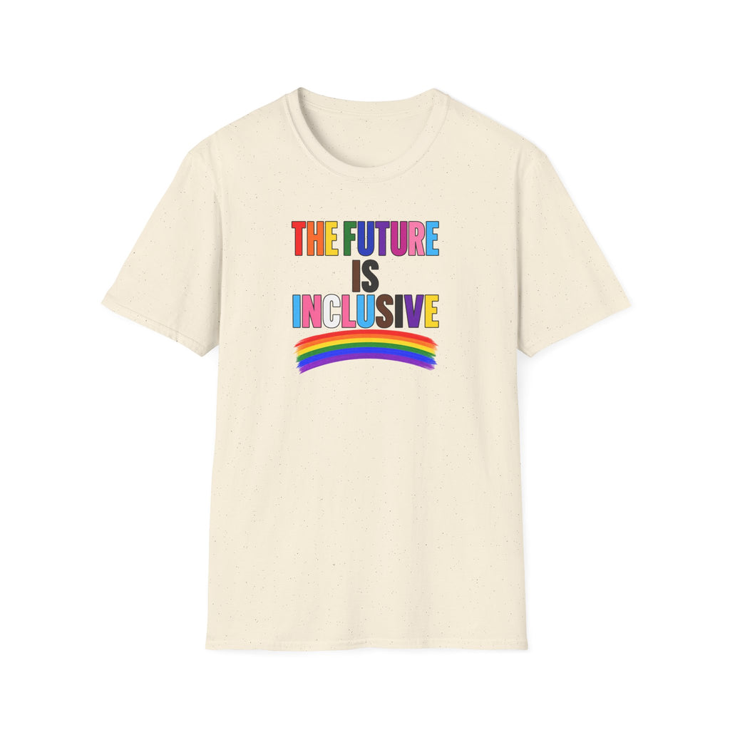 Inclusive Rainbow T-Shirt — "The Future Is Inclusive" Pride Tee