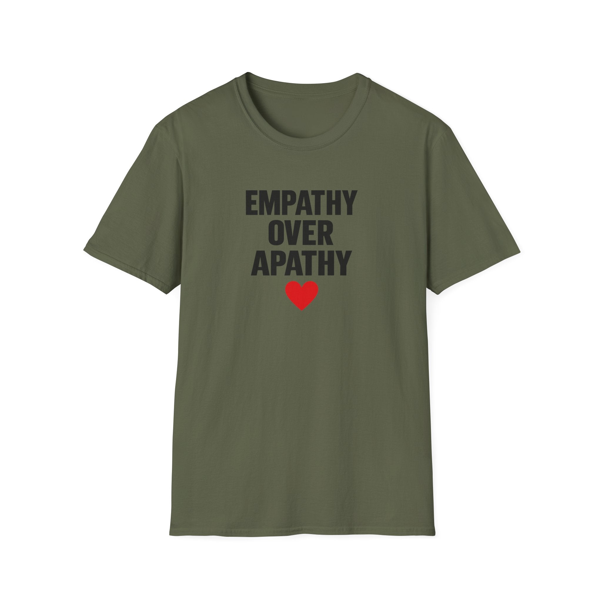 Empathy Over Apathy T-Shirt — Inspirational Social Justice Tee with Heart