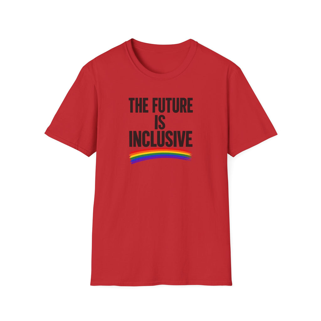 Inclusive T-Shirt — “The Future Is Inclusive” Rainbow Pride Tee