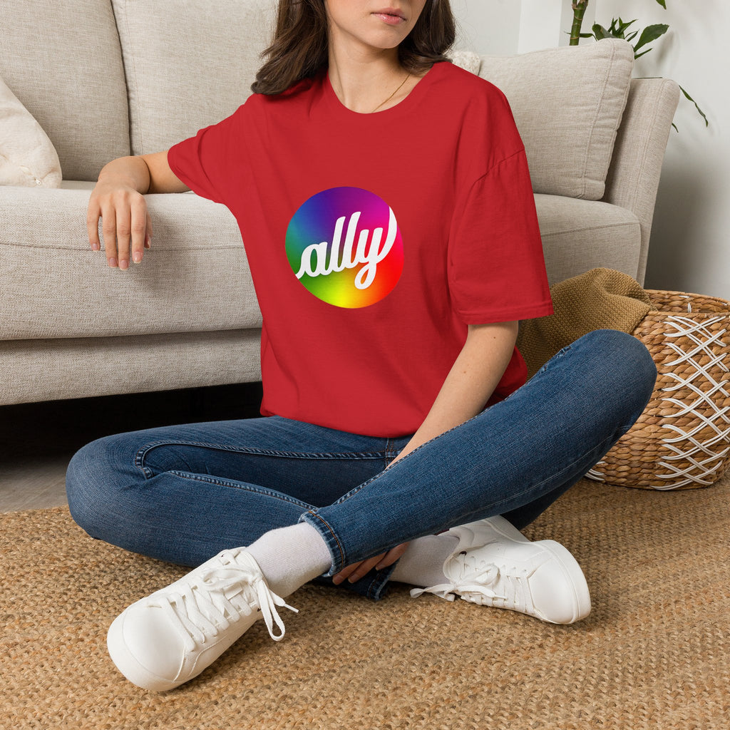 Ally Rainbow Pride T-Shirt — Inclusive LGBTQ+ Support Tee